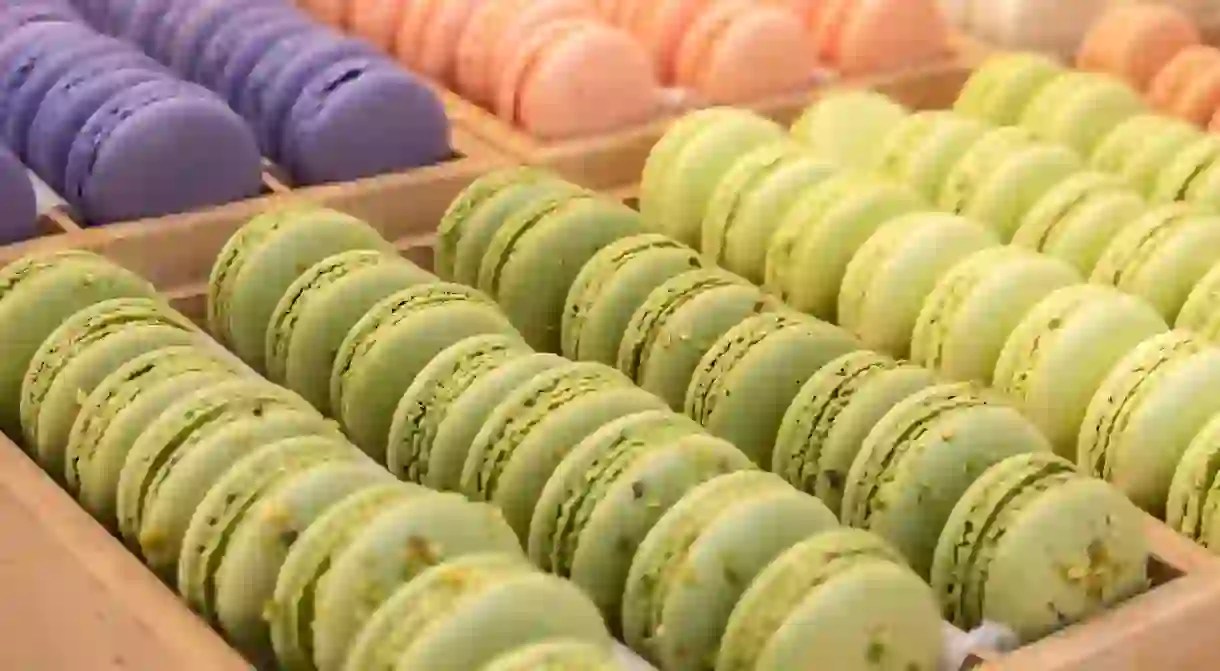 Macarons are elegant sweets that come in a wide variety of delicate flavours