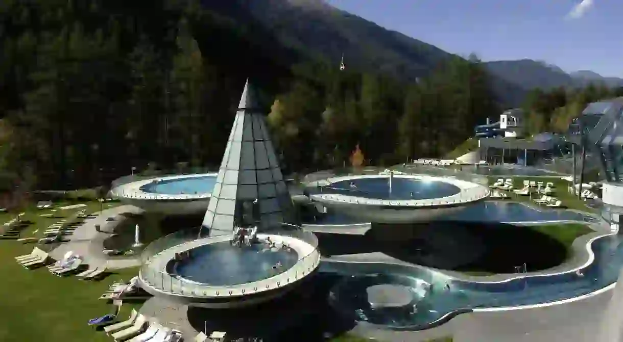 The futuristic Aqua Dome, in the Tyrol, is one of the best spots in Austria to enjoy hot springs