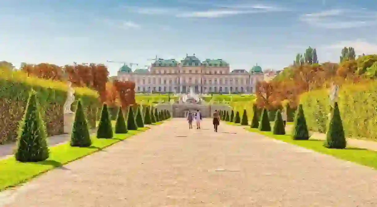 Go for a stroll at the Belvedere Gardens in Vienna