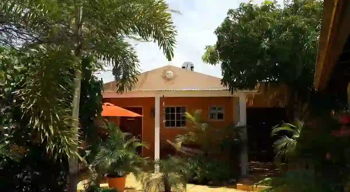 Up to three people can stay at the adults-only Brisas Studio Apartments on Aruba