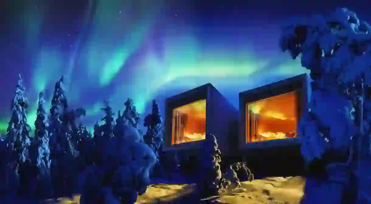 Stay in the Arctic TreeHouse Hotel and you might catch the Northern Lights