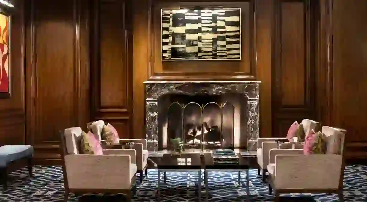 Relax in the sophisticated Lobby Lounge at the Ritz-Carlton, St. Louis