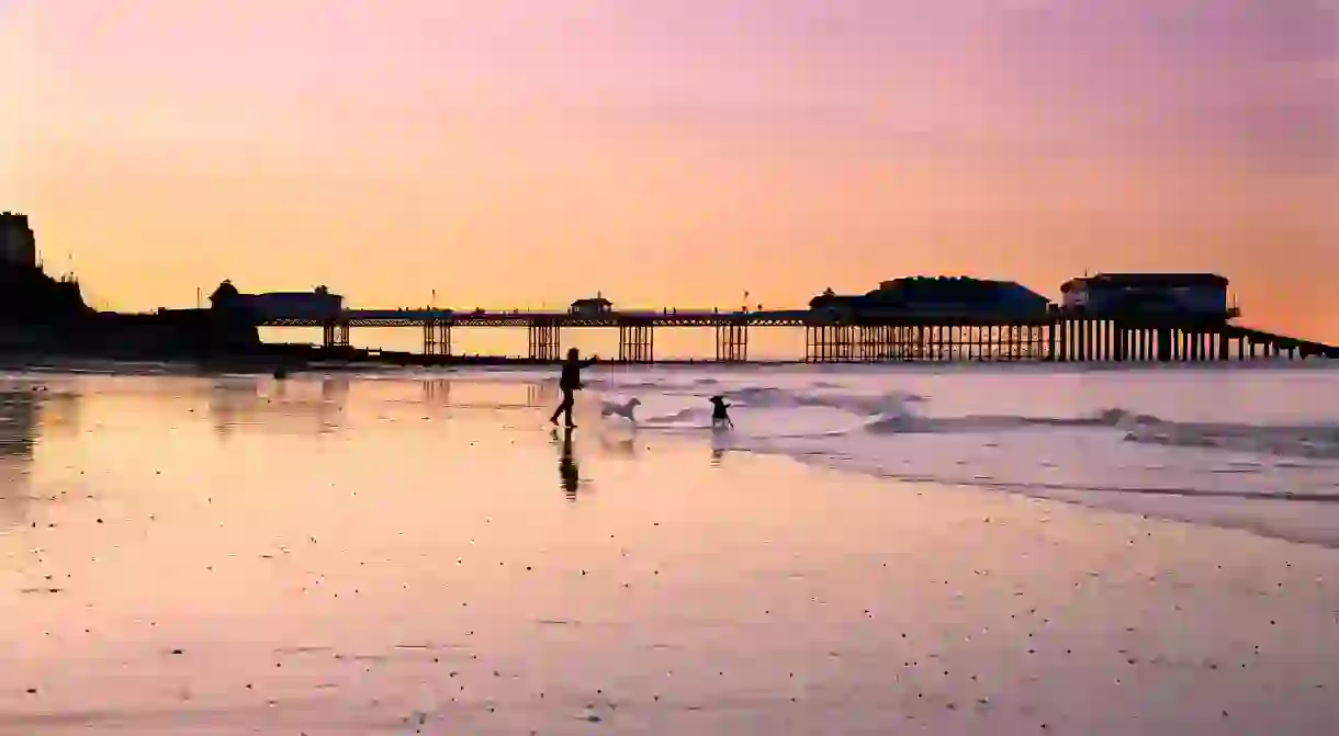 The beach at Cromer is the perfect dog-walking spot