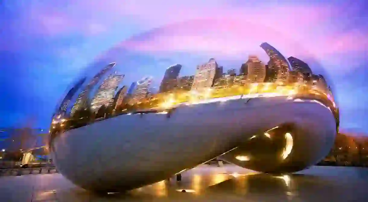 The Cloud Gate sculpture, also known as the Bean, is one of Chicagos must-see monuments