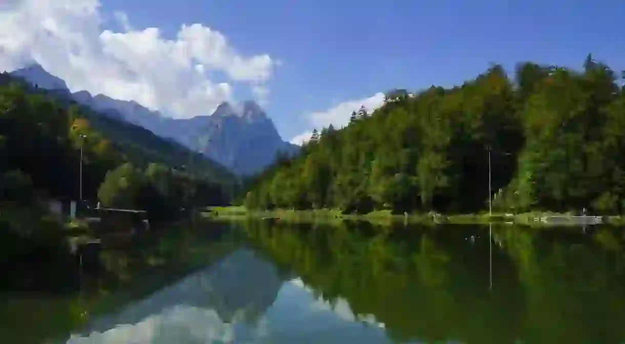 Connect with nature at the Riessersee in Garmisch-Partenkirchen, Germany