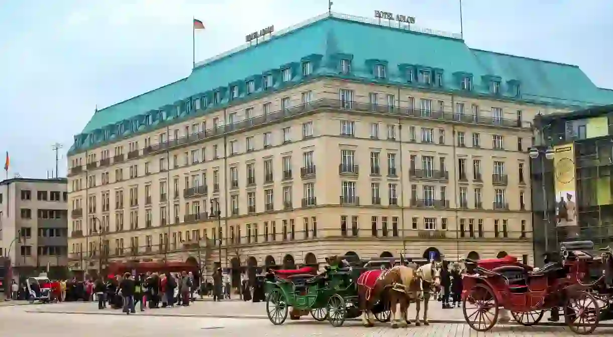 Check into the Hotel Adlon Kempinski, near the Brandenberg Gate, and enjoy Berlin city tours and a limousine service