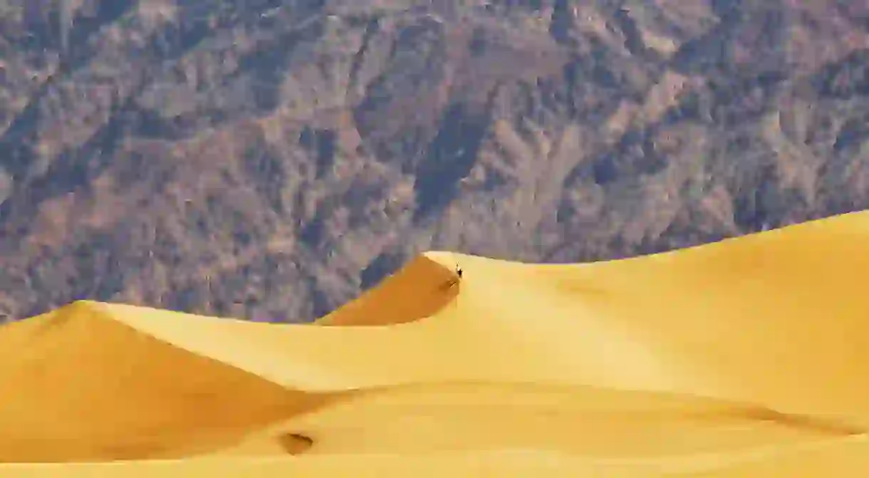 The otherworldly Mesquite Flat Sand Dunes are part of Death Valley National Park