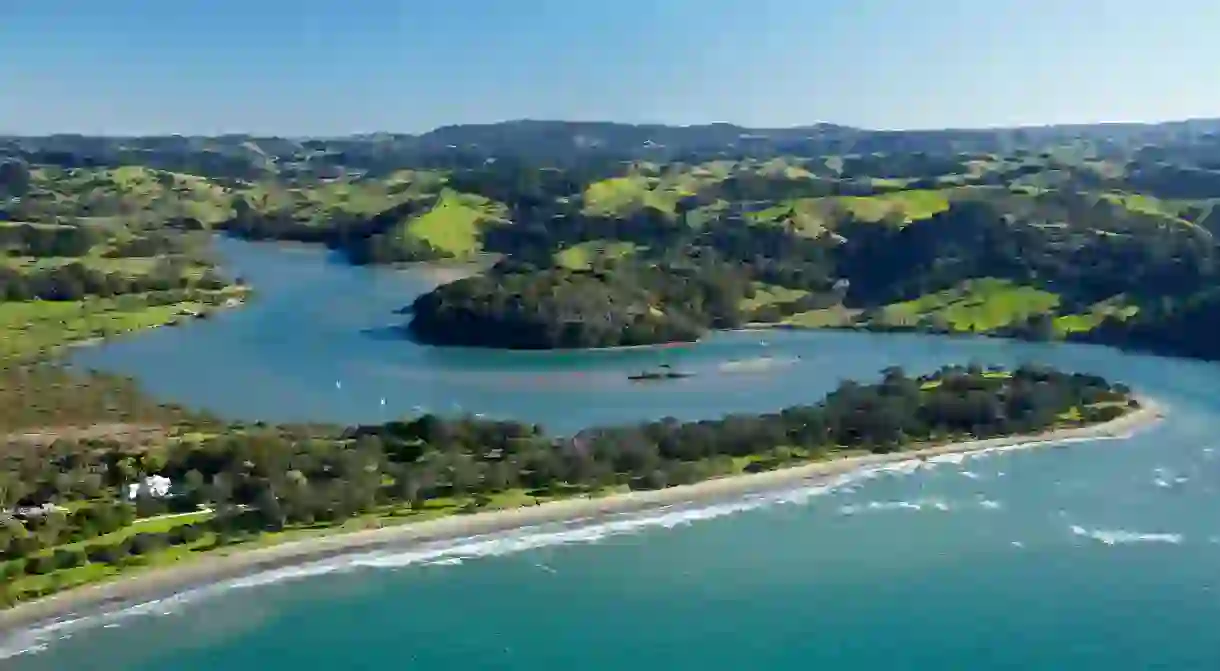 The Puhoi River in Wenderholm Regional Park is a scenic spot for a picnic date when youre pulling out all the stops in Auckland, New Zealand