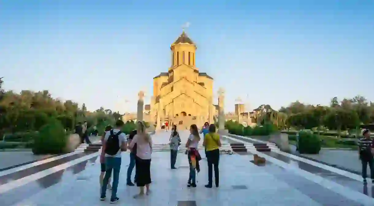 The Holy Trinity Cathedral of Tbilisi, also known as Sameba, is a popular attraction in Georgia