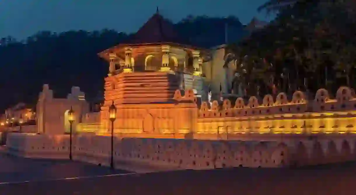 The Temple of the Tooth allegedly houses a tooth of the Buddha. Its cultural significance helped earn the city of Kandy World Heritage Site status in 1988