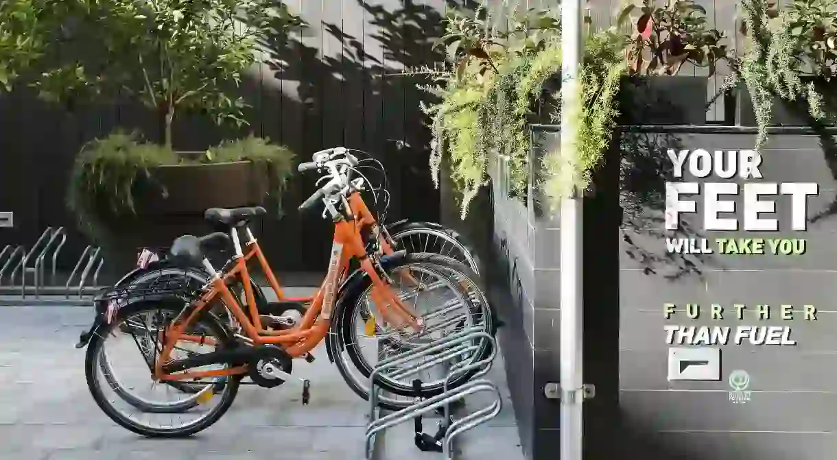 Rent a bike at the eco- and budget-friendly Hotel Andante in Barcelona