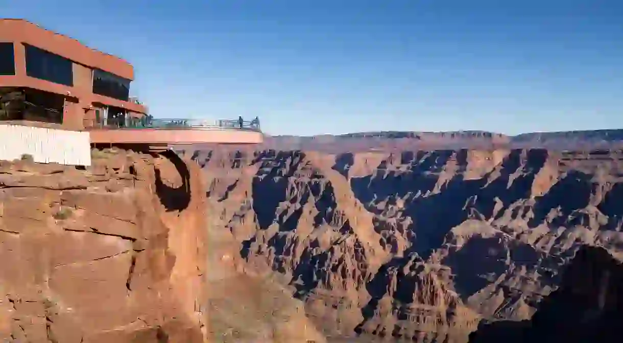 Enjoy incredible views from the Grand Canyon Skywalk on the west rim of this Arizona giant