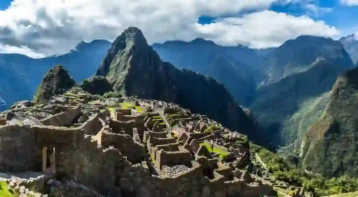 Machu Picchu is a 15th-century Inca citadel high in the Peruvian Andes