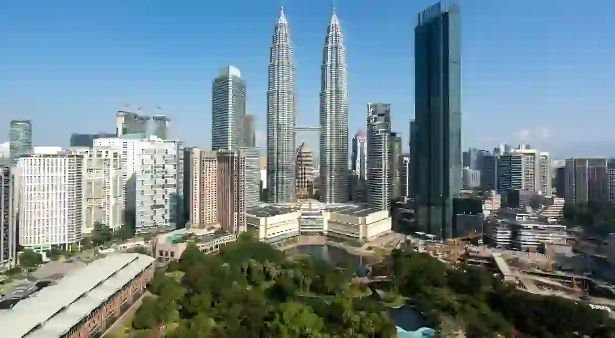 Get up close and personal with the Kuala Lumpur skyline from a city-centre pad