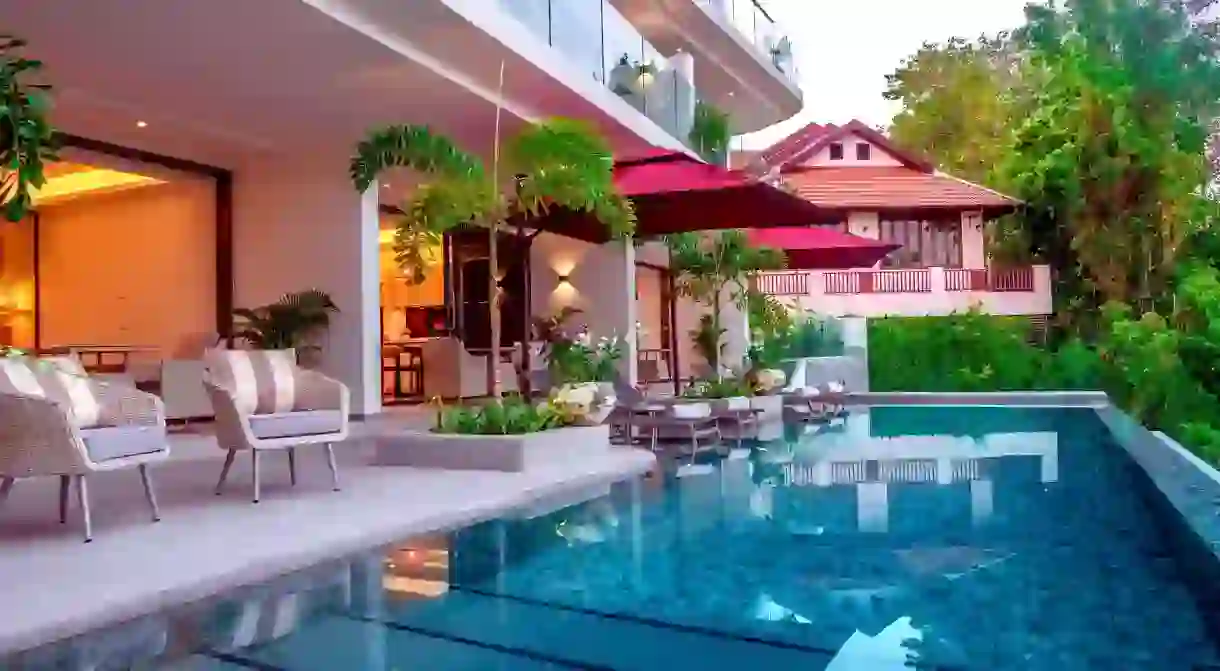 Leave your worries behind and relax by the pool at Patong Heights on your next trip to Thailand