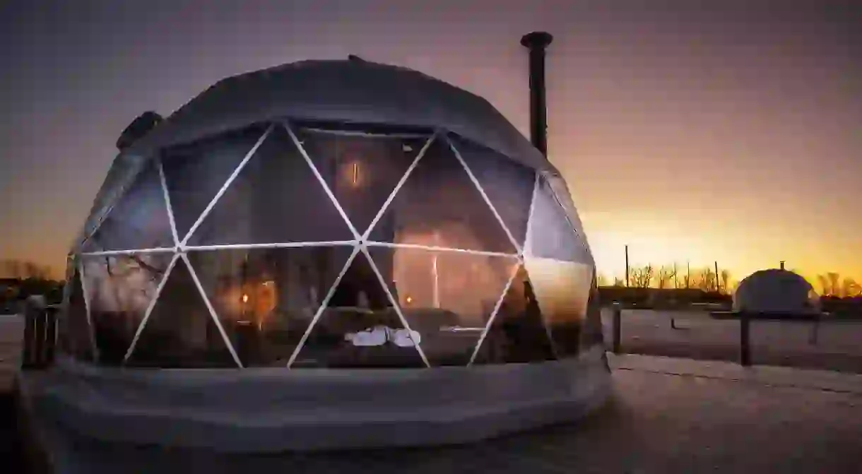 Discover the best winter stays across Europe, including this geodesic igloo