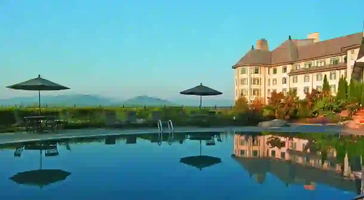 The Inn on Biltmore Estate, home of the legendary Vanderbilt family, is a Blue Ridge Mountain luxury resort, with its own winery, hiking trails, and Antler Hill Village to explore