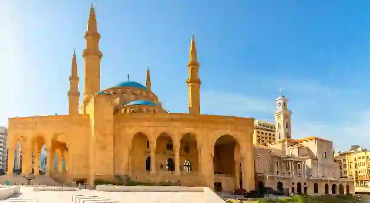 Central Beiruts Mohammad Al-Amin Mosque and Saint Georges Maronite cathedral rub shoulders on a summer morning