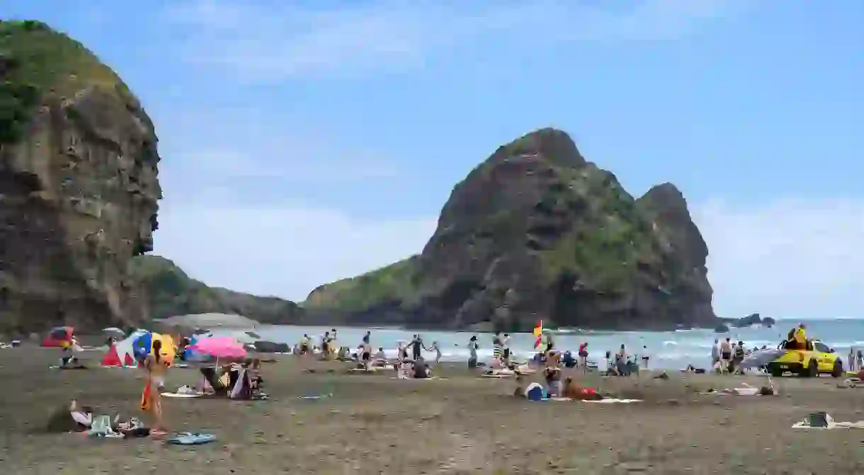 Piha Beachs Lion Rock makes it a photographers favourite