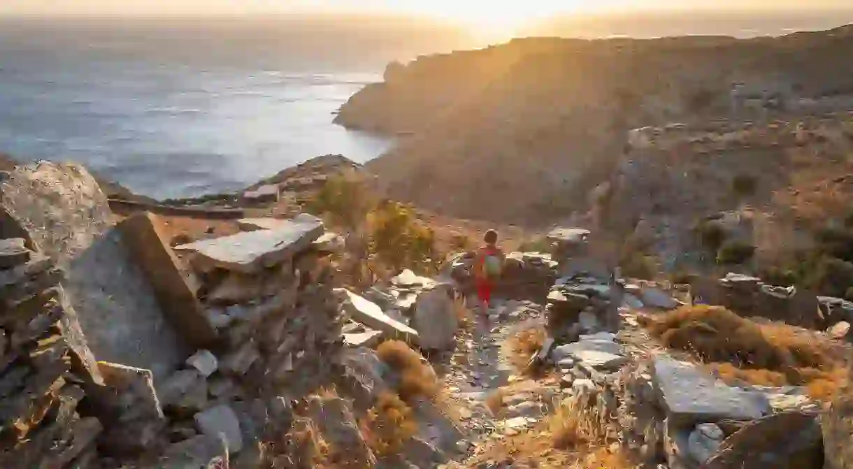 Zagora, on Andros, is the site of Early Iron Age settlement that dates back almost 3,000 years