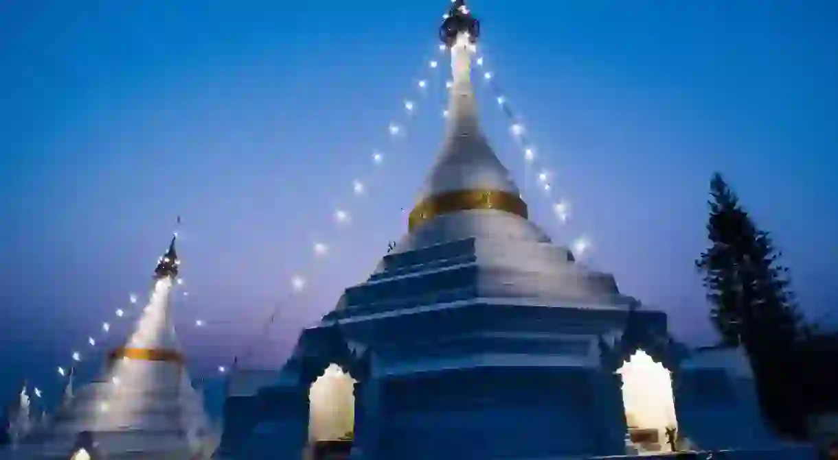 Wat Phra That Doi Kong Mu temple, Mae Hong Son, Thailand.