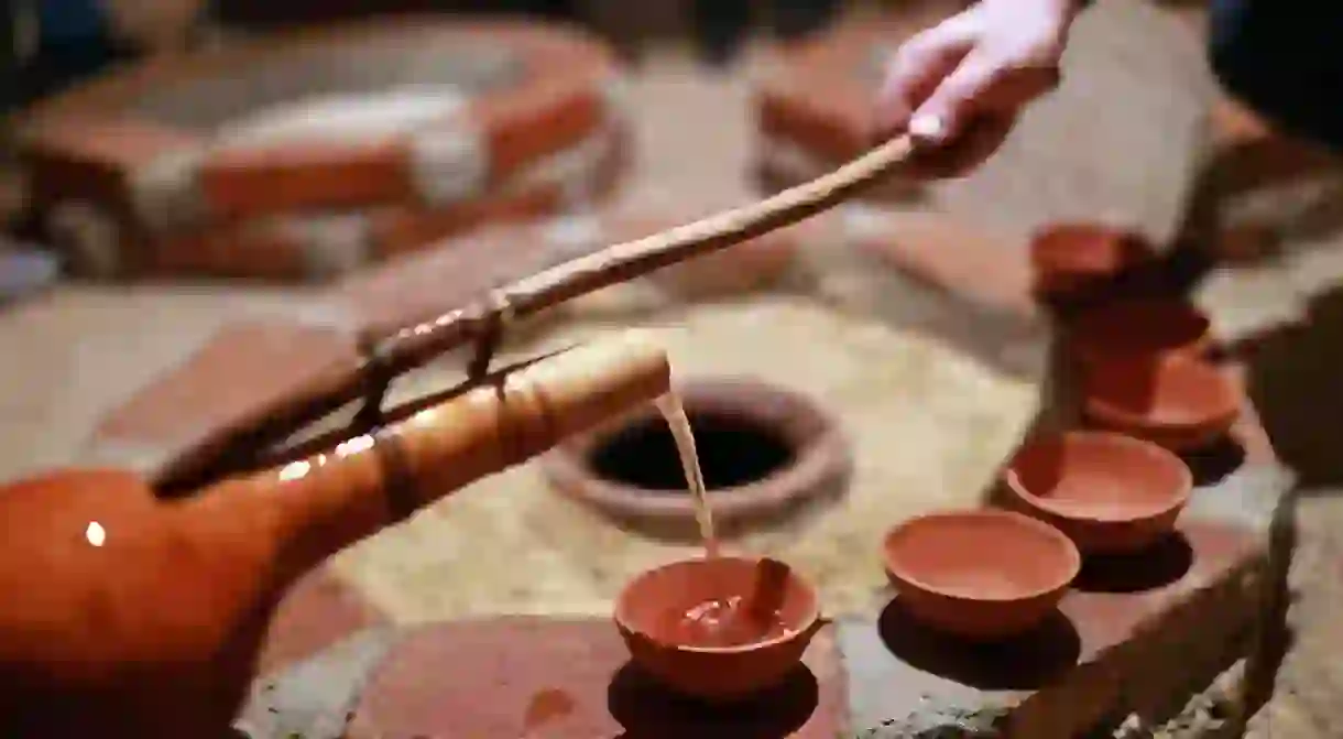 Watch wine being poured from qvevri on your next trip to Georgia