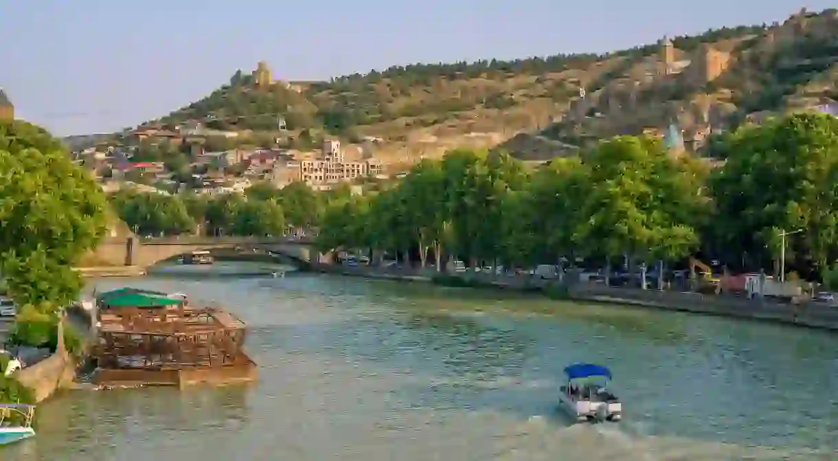 Summer is hot in Tbilisi, so remember to keep hydrated as you stroll alongside the Kura River