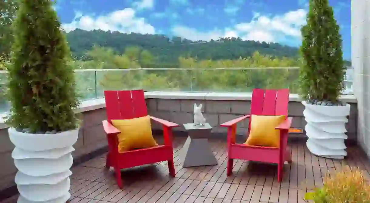 You and your pet will feel right at home at the Aloft Asheville Downtown