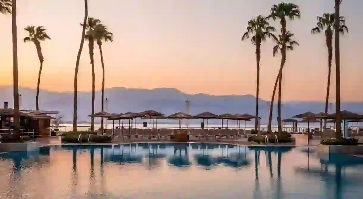 The Aria is set right by HaDayagim Beach in Eilat, Israel