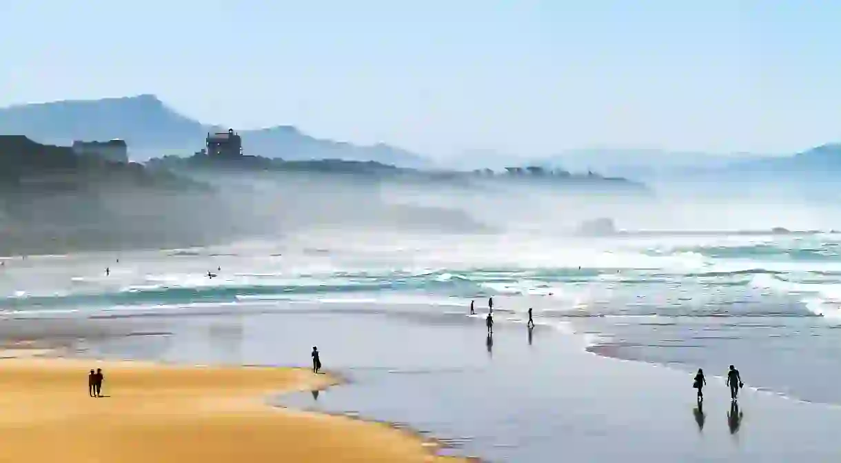 Biarritz is home to the wildest, most windswept beaches in France