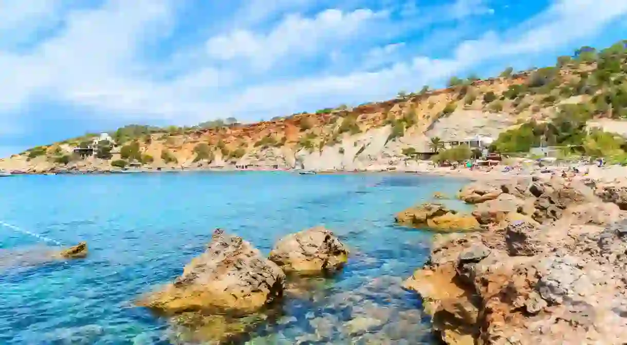 Cala dHort has some of the clearest water to be found anywhere on Ibiza