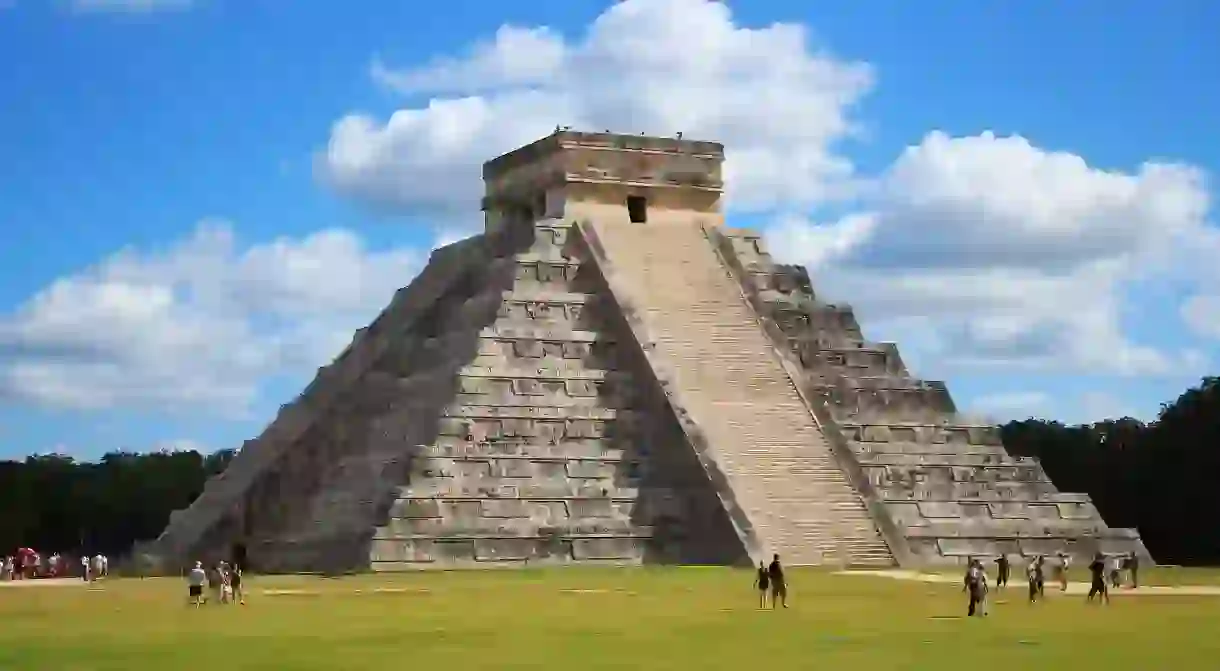 Kukulcán is built on top of an earlier pyramid