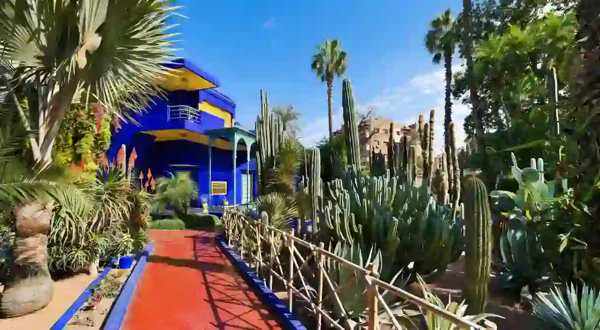 The Majorelle Gardens with the iconic Blue Home at their centre