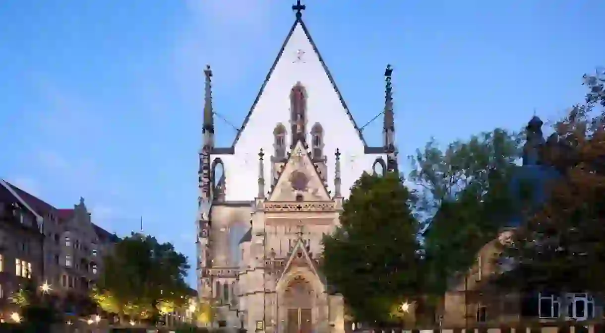 St Thomas Church is one of the most beautiful, historic buildings in Leipzig