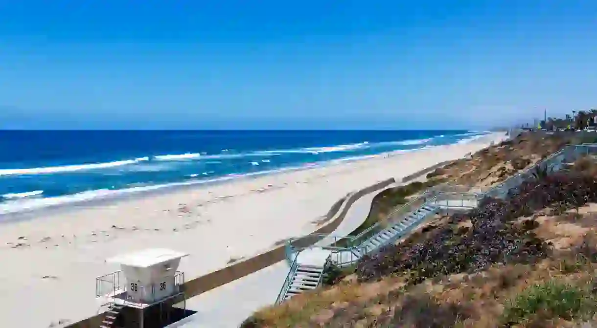 Stay steps from the beach in Carlsbad, California