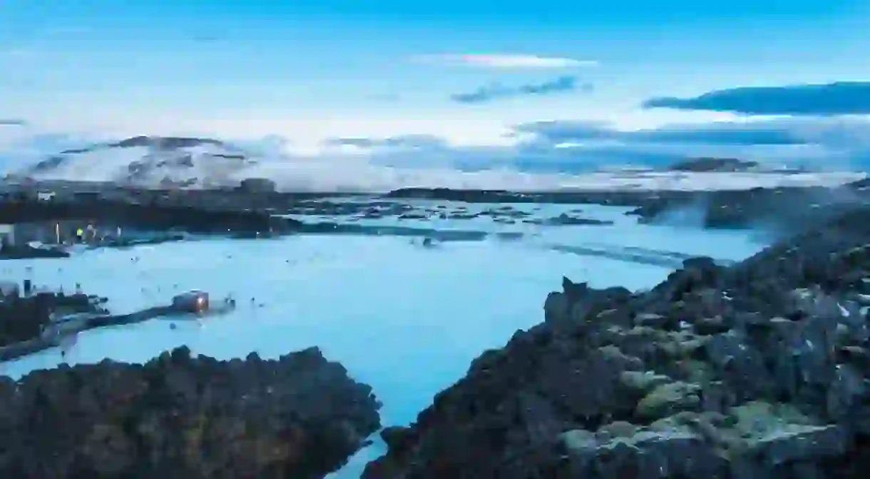 The Blue Lagoon is a popular tourist attraction, renowned for its milky, mineral-rich waters