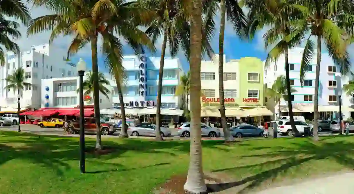 The distinctive architecture of Ocean Drive makes it a unique place to stay