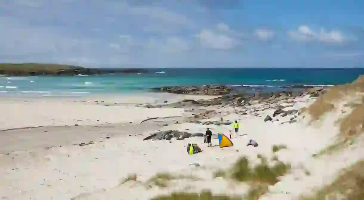 Scotland has peaceful beaches aplenty, including Hosta Beach on North Uist