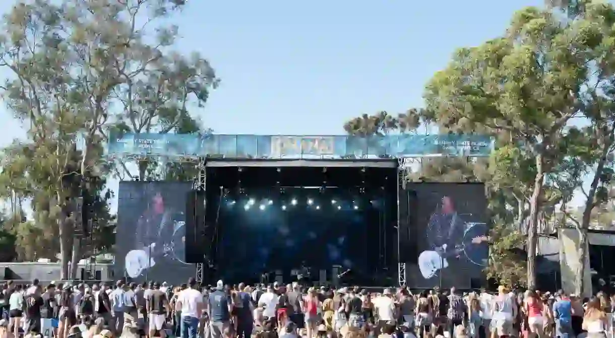 Johnny Marr performs live during Ohana Festival at Doheny State Beach