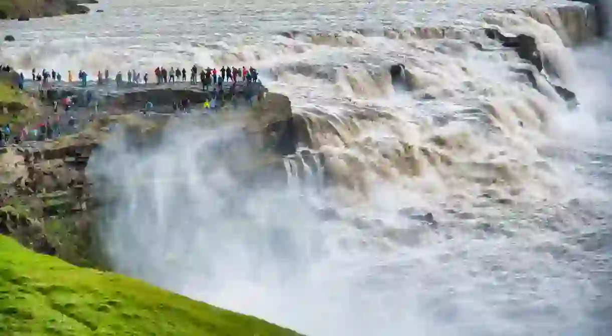 Gullfoss is one of many impressive cascades in Iceland