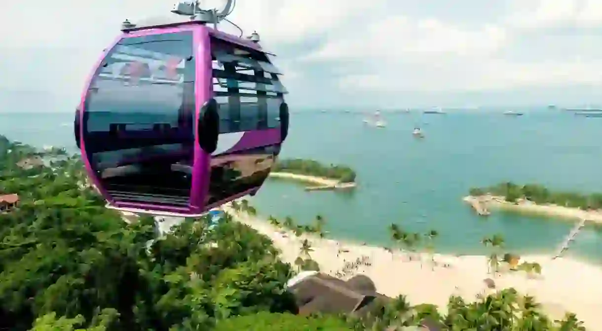 You cant miss a ride on the cable car on a visit to Sentosa Island in Singapore