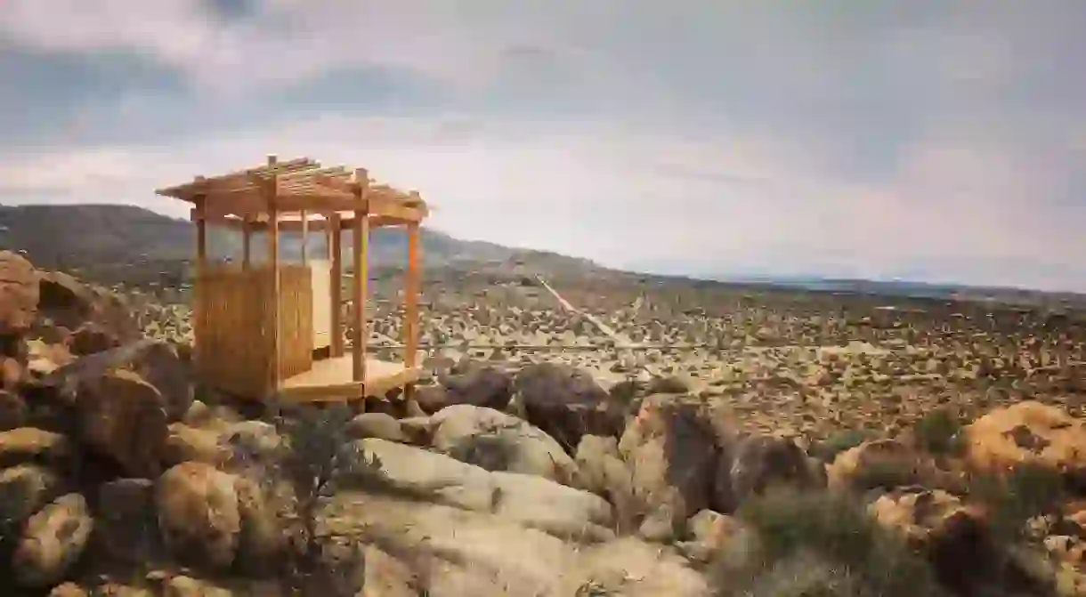 J Tree Boulder Garden boasts an outhouse with some seriously enviable views