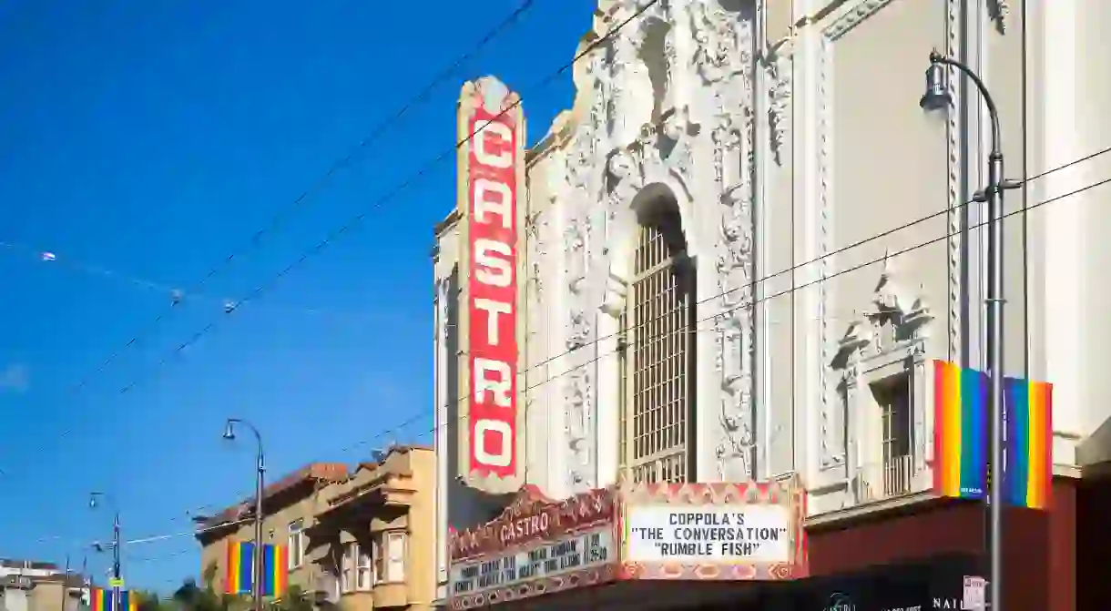 The Castro Theatre in San Franciscos most famous LGBTQ neighborhood