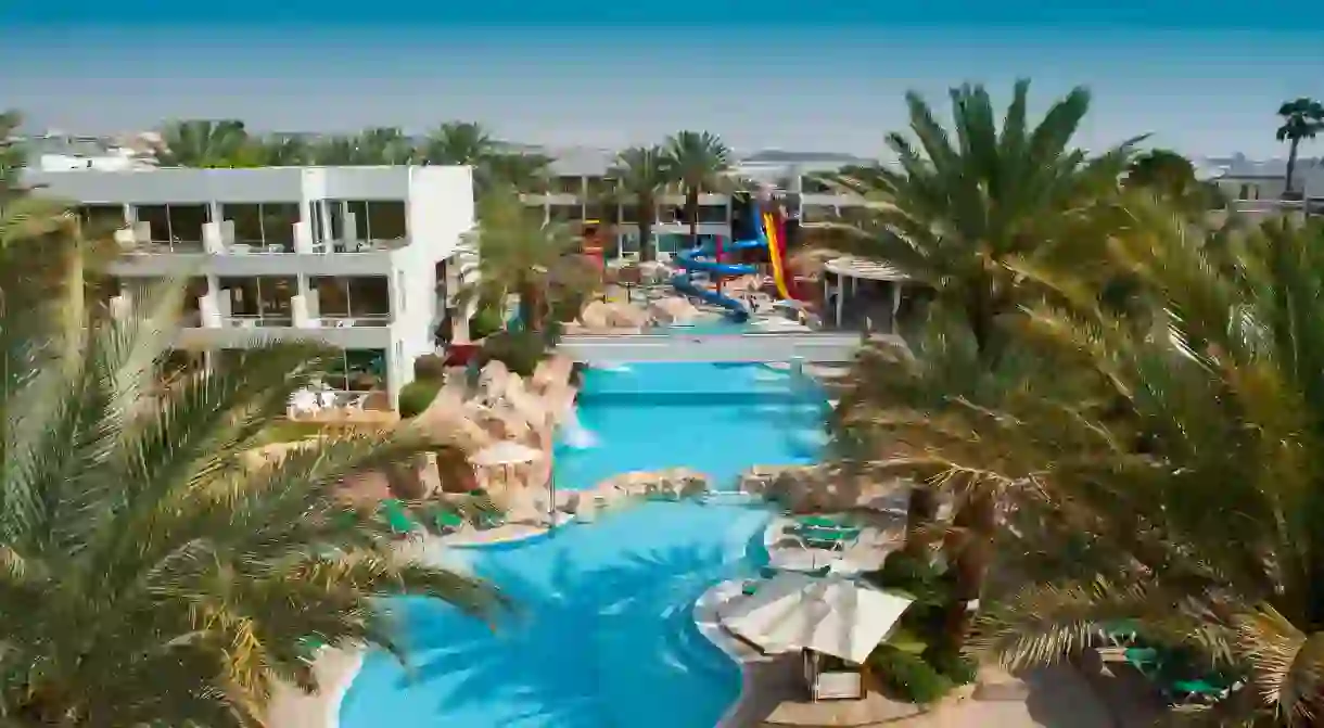 The Leonard Club Hotel Eilat boasts a full-fledged waterpark on-site, making it a top family choice