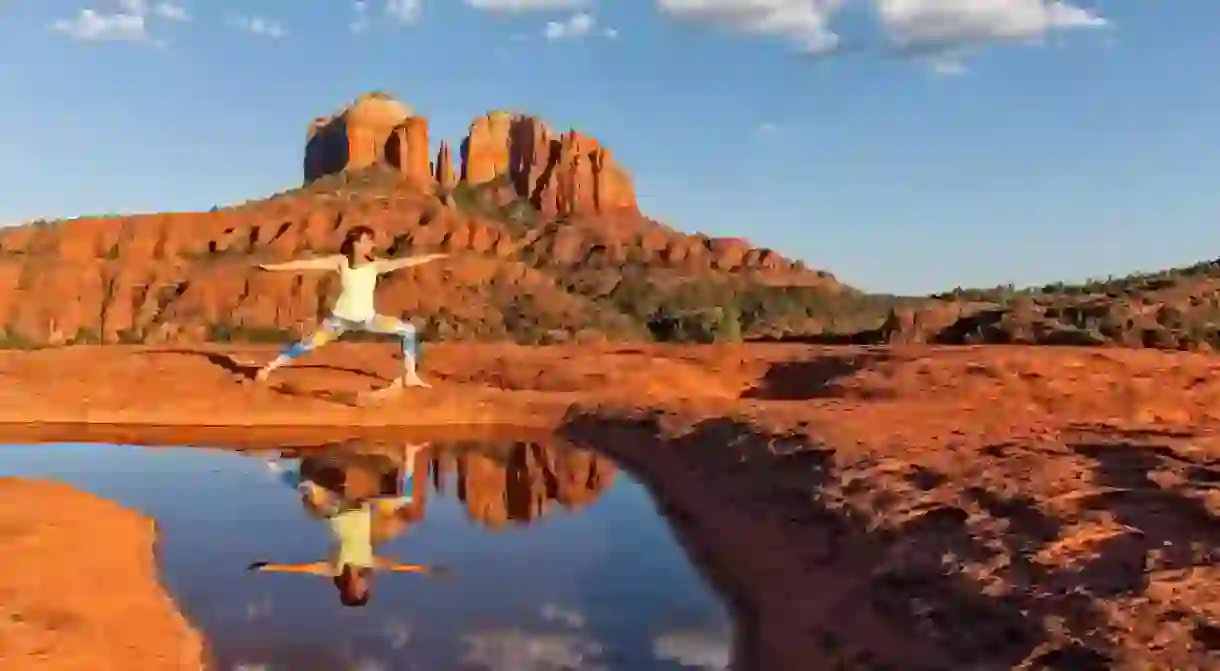 Need a reboot? Yoga surrounded by the red rocks of Sedona, Arizona, will do the trick