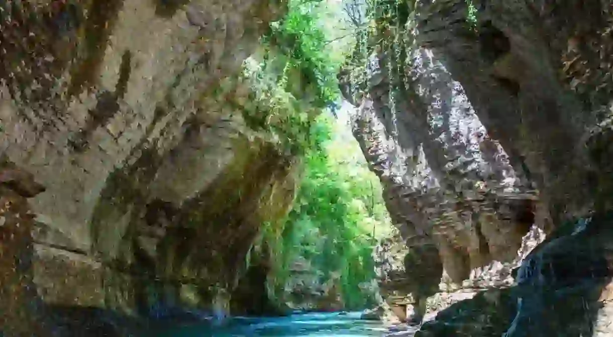 The Martvili Canyon is considered one of the most picturesque natural wonders in Georgia