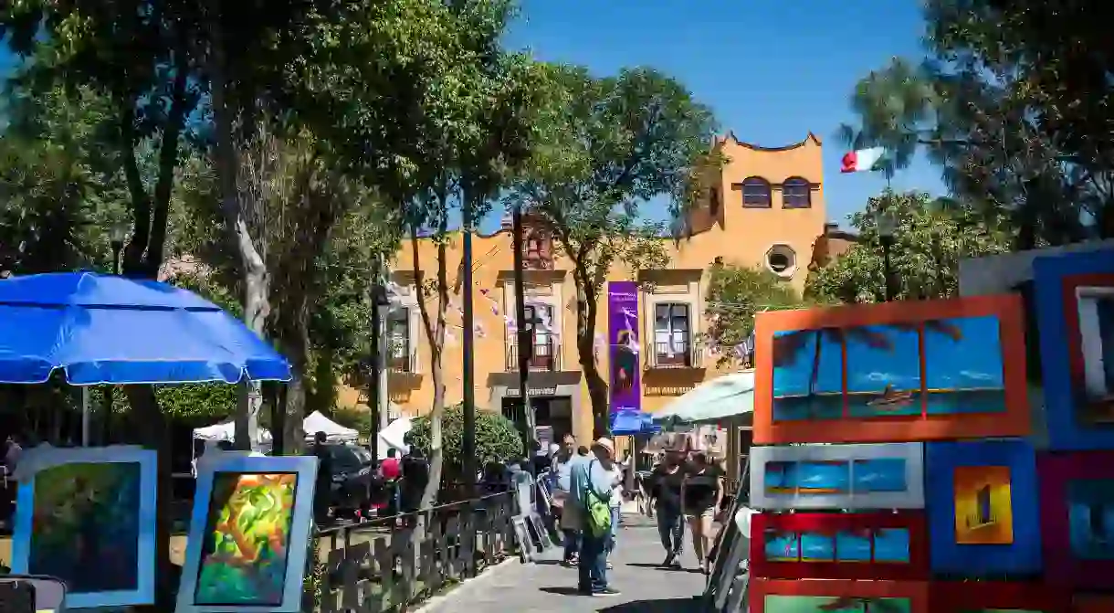 Head to the Saturday bazaar in Plaza San Jacinto to pick up art and crafts from Mexican artisans