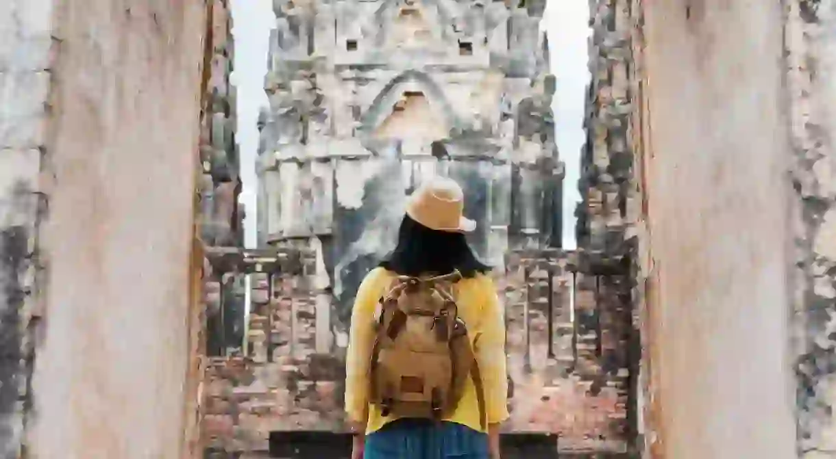 Marvel at the ancient Wat Si Sawai in Sukhothai Historical Park