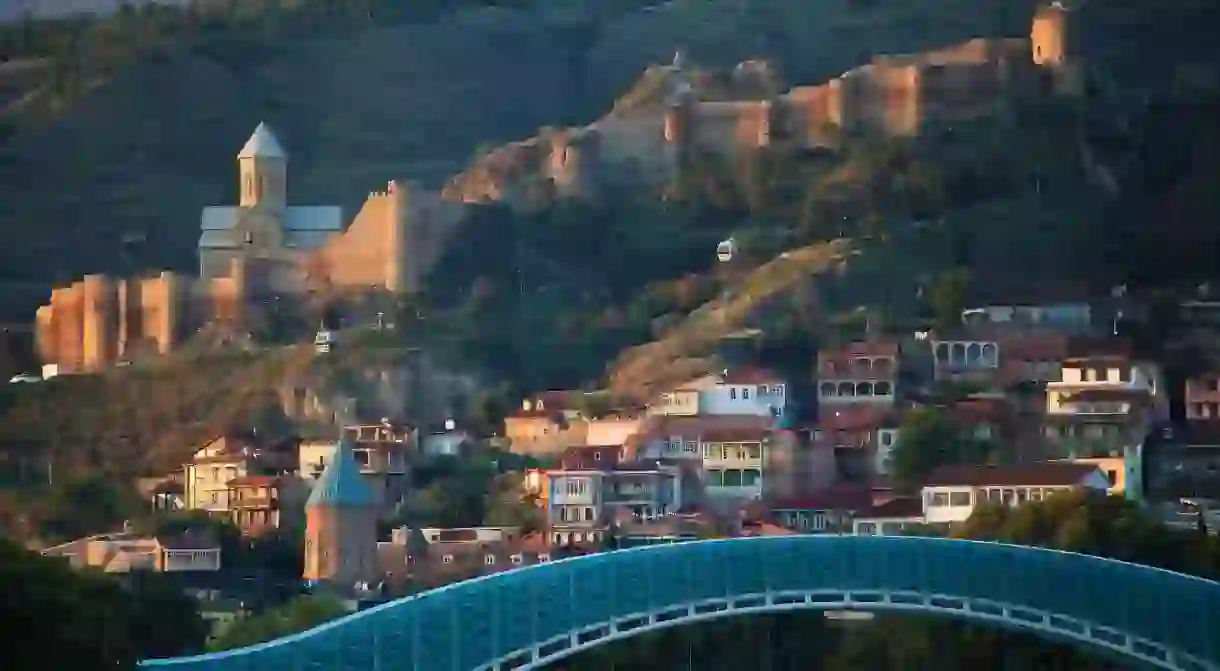 Take in the Narikala Fortress and Peace Bridge on a magical walking tour of Tbilisi