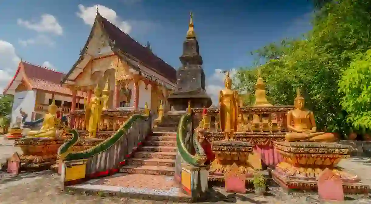 Vang Vieng is home to a variety of impressive temples, of which Wat That is the largest